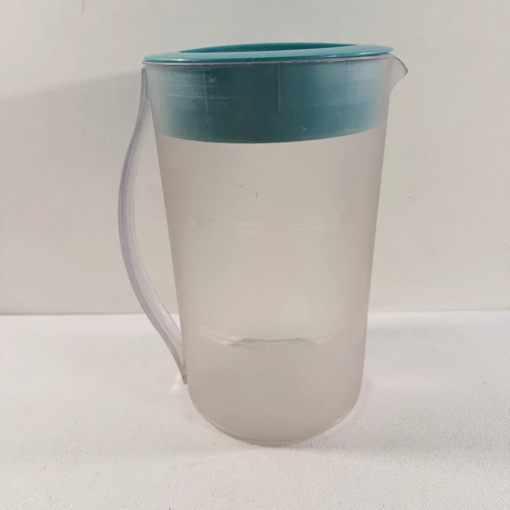 Mr. Coffee Iced Tea Replacement 2 Quart FROSTED Pitcher W/ Teal Lid